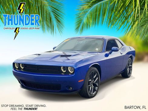 Used 2022 Dodge Challenger SXT w/ Blacktop Package RWD image 2