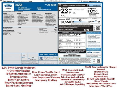 Used 2022 Ford Edge SEL image 2
