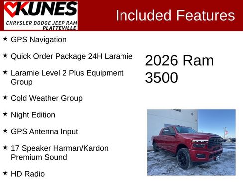 New 2026 RAM 3500 Laramie AWD/4WD image 2