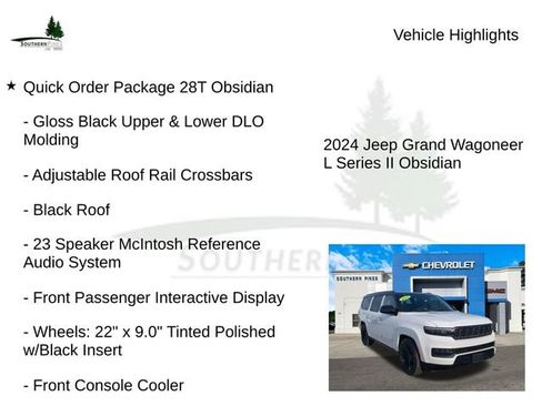 Used 2024 Jeep Grand Wagoneer L Series II w/ Quick Order Packagew 28T image 22