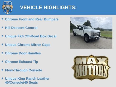 Used 2025 Ford F350 King Ranch w/ Chrome Package AWD/4WD image 12