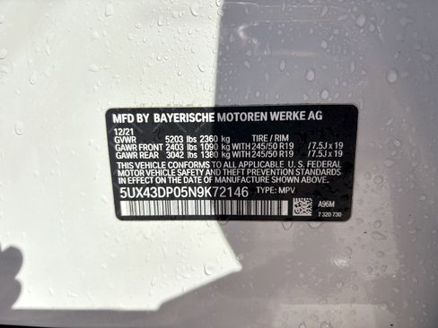 Certified 2022 BMW X3 sDrive30i w/ Convenience Package image 35