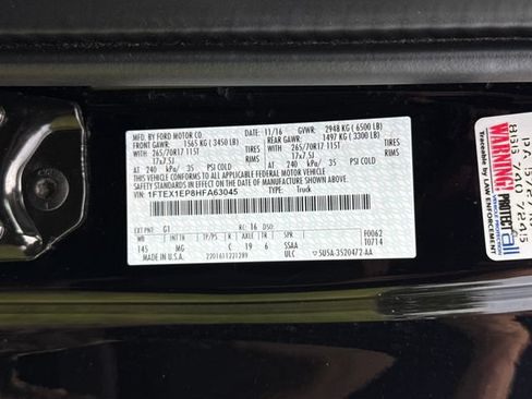Used 2017 Ford F150 XLT w/ Equipment Group 301A Mid AWD/4WD image 21