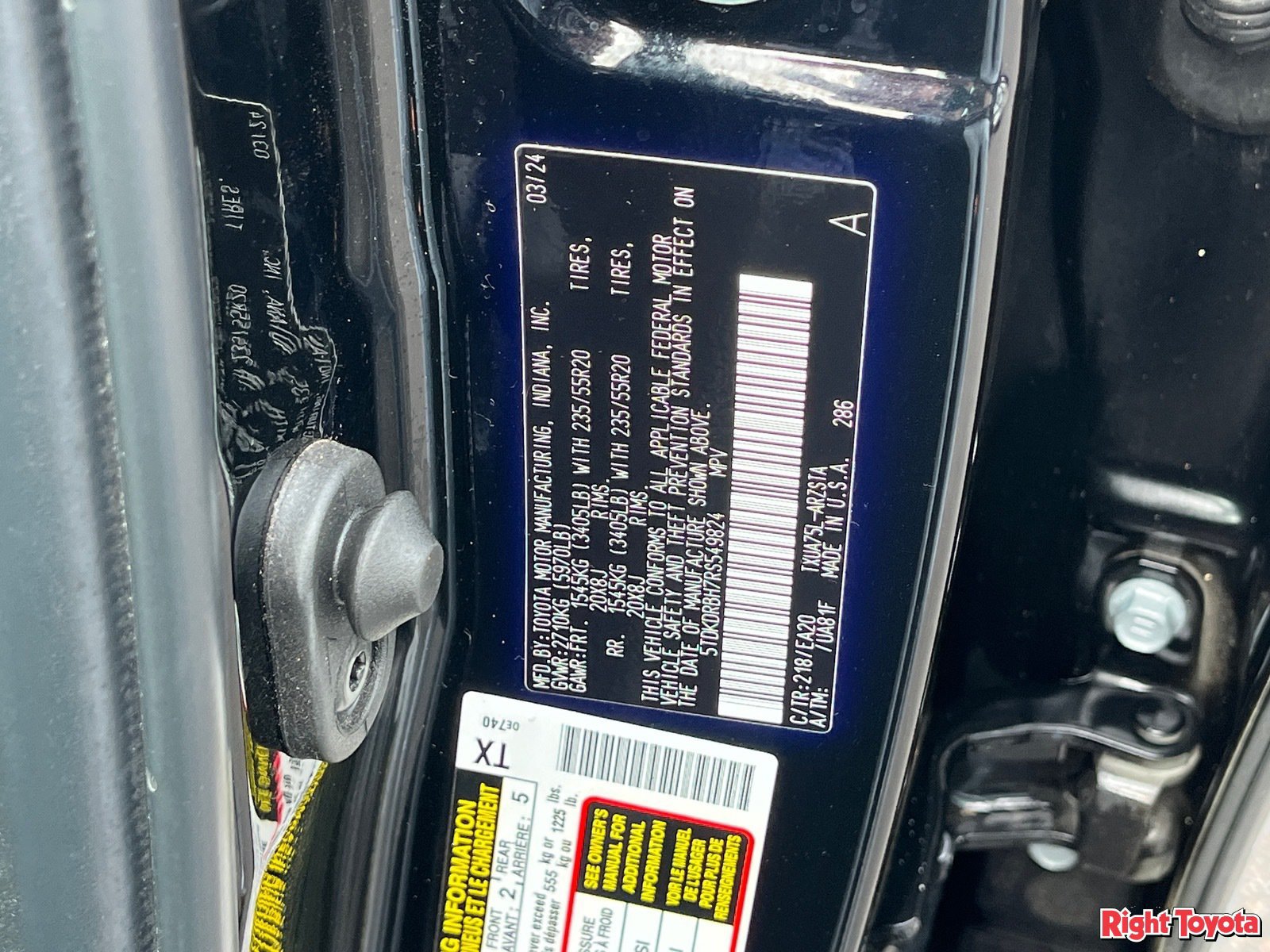 Used 2024 Toyota Highlander XSE AWD/4WD image 34