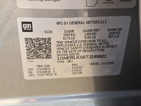 New 2026 Chevrolet Traverse RS w/ LPO, Floor Liner Package image 25