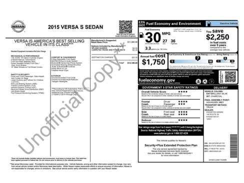 Used 2015 Nissan Versa S FWD image 30