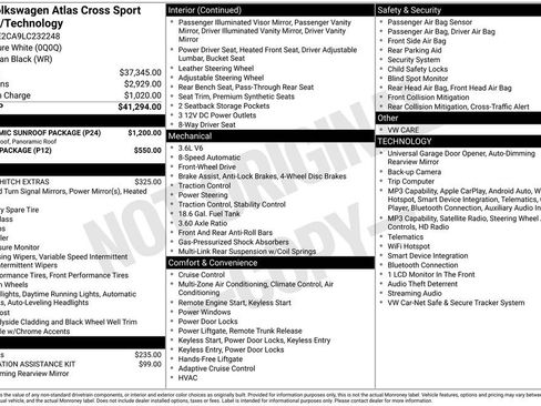 Used 2020 Volkswagen Atlas Cross Sport SE w/ Panoramic Sunroof Package FWD image 5