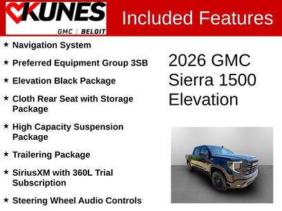 New 2026 GMC Sierra 1500 Elevation w/ Preferred Package