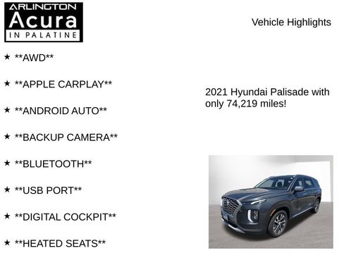 Used 2021 Hyundai Palisade SEL AWD/4WD image 7