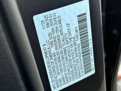 New 2025 Honda Pilot Touring image 33