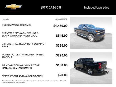 Used 2020 Chevrolet Silverado 1500 Custom w/ Custom Value Package AWD/4WD image 15