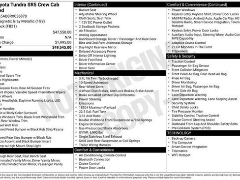 Used 2024 Toyota Tundra SR5 RWD image 3