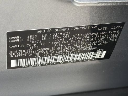 Certified 2025 Subaru Outback Limited AWD/4WD image 35