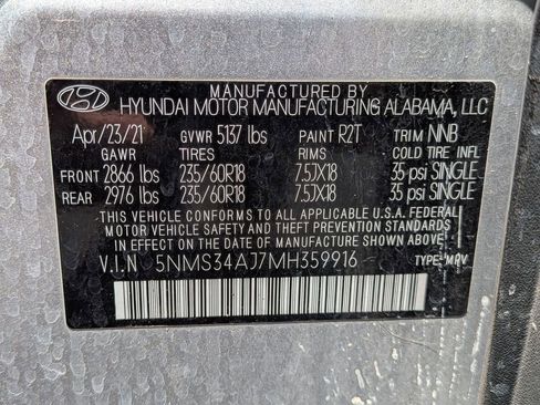 Used 2021 Hyundai Santa Fe SEL w/ Convenience + Premium Package image 23