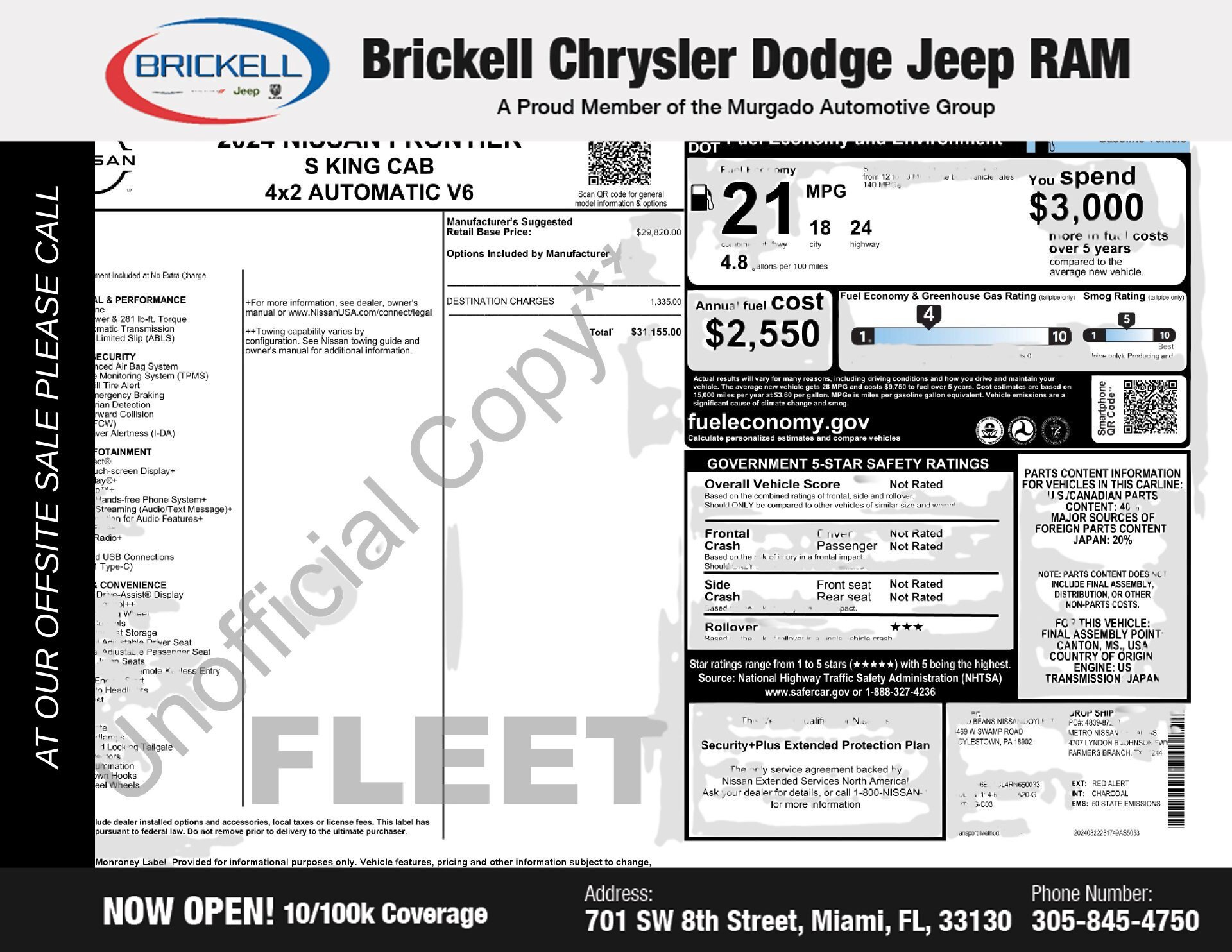 Used 2024 Nissan Frontier S RWD image 37