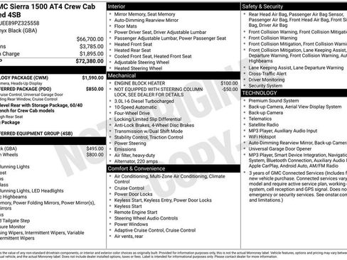 Used 2023 GMC Sierra 1500 AT4 w/ Technology Package AWD/4WD image 11