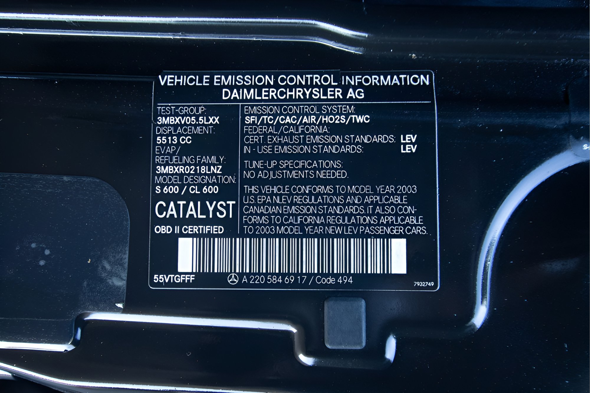 Used 2003 Mercedes-Benz CL 600 image 15
