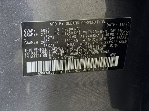 Used 2020 Subaru Outback Touring XT AWD/4WD image 32
