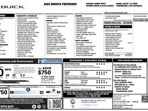 Used 2025 Buick Envista Preferred w/ Convenience II Package FWD image 5