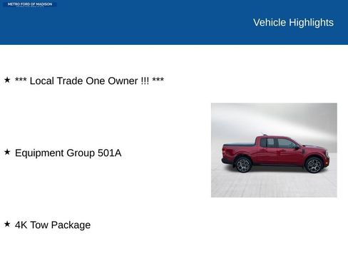 Used 2025 Ford Maverick Lariat w/ 4K Tow Package image 2