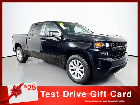 Used 2021 Chevrolet Silverado 1500 Custom w/ LPO, Dark Essentials Package image 1