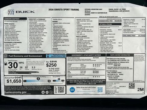 New 2026 Buick Envista Sport Touring w/ Convenience I Package image 21