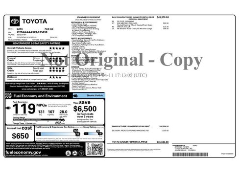 Used 2024 Toyota bZ4X FWD w/ Weather Package image 2