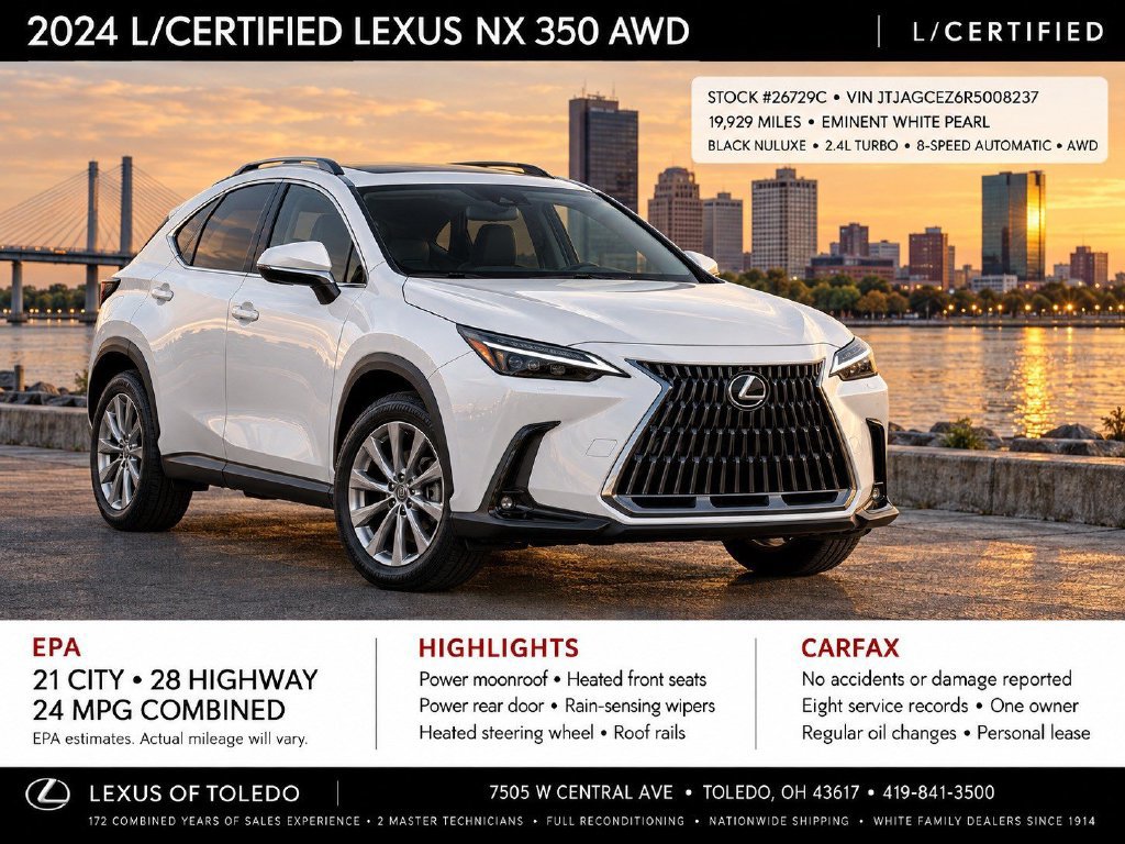 Used 2024 Lexus NX 350 AWD w/ Cold Area Package image 1