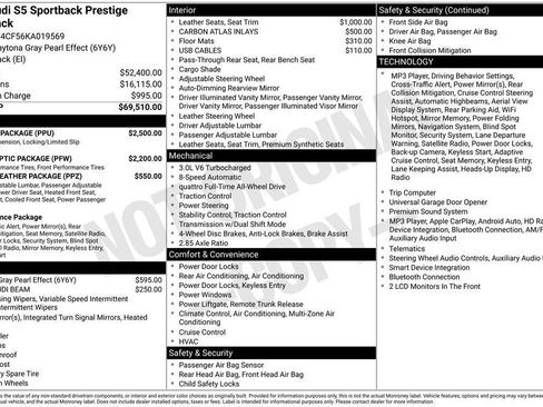 Used 2019 Audi S5 Prestige w/ S Sport Package AWD/4WD image 32