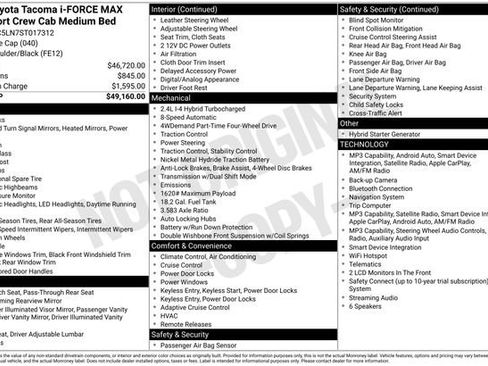 Used 2025 Toyota Tacoma TRD Sport AWD/4WD image 27