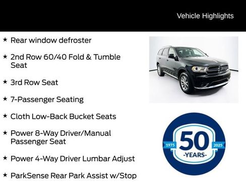 Used 2018 Dodge Durango SXT w/ Quick Order Package 2BB AWD/4WD image 16