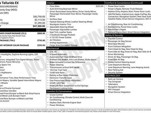 Used 2024 Kia Telluride EX w/ EX Captain's Chair Package image 6