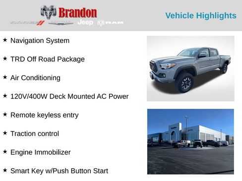 Used 2020 Toyota Tacoma TRD Off-Road w/ Technology Package AWD/4WD image 2