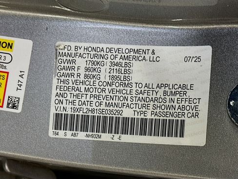 Used 2025 Honda Civic Sport image 12