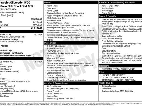 Used 2024 Chevrolet Silverado 1500 Custom w/ Rally Edition image 47