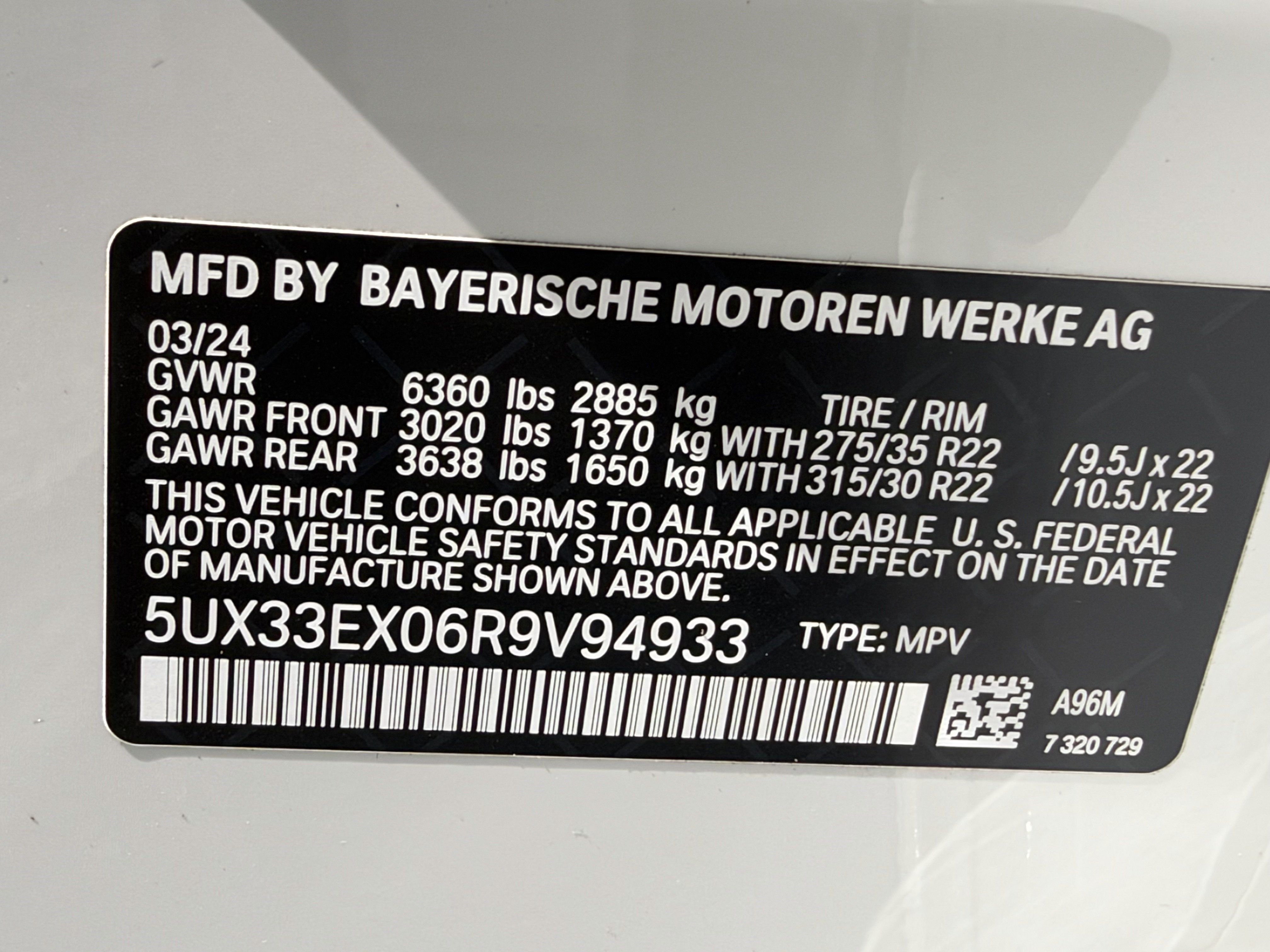 Used 2024 BMW X6 xDrive40i w/ Executive Package AWD/4WD image 33