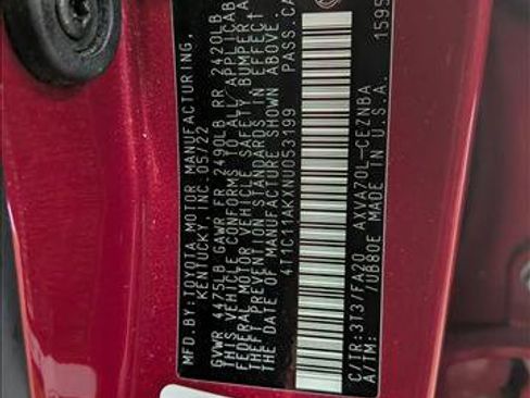 Used 2022 Toyota Camry LE FWD image 30