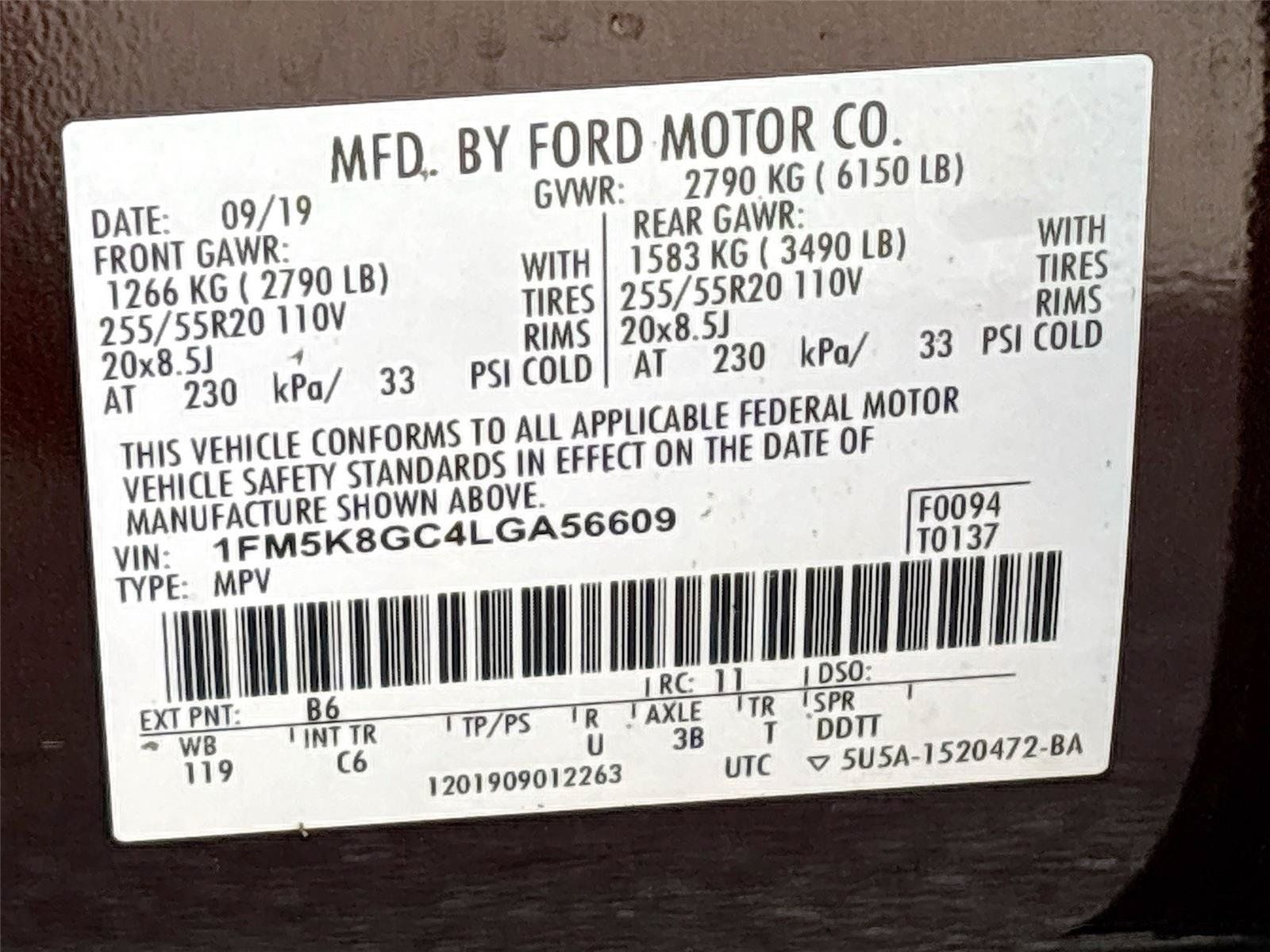 Used 2020 Ford Explorer ST w/ Premium Technology Package AWD/4WD image 35
