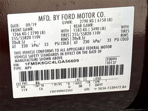 Used 2020 Ford Explorer ST w/ Premium Technology Package AWD/4WD image 35