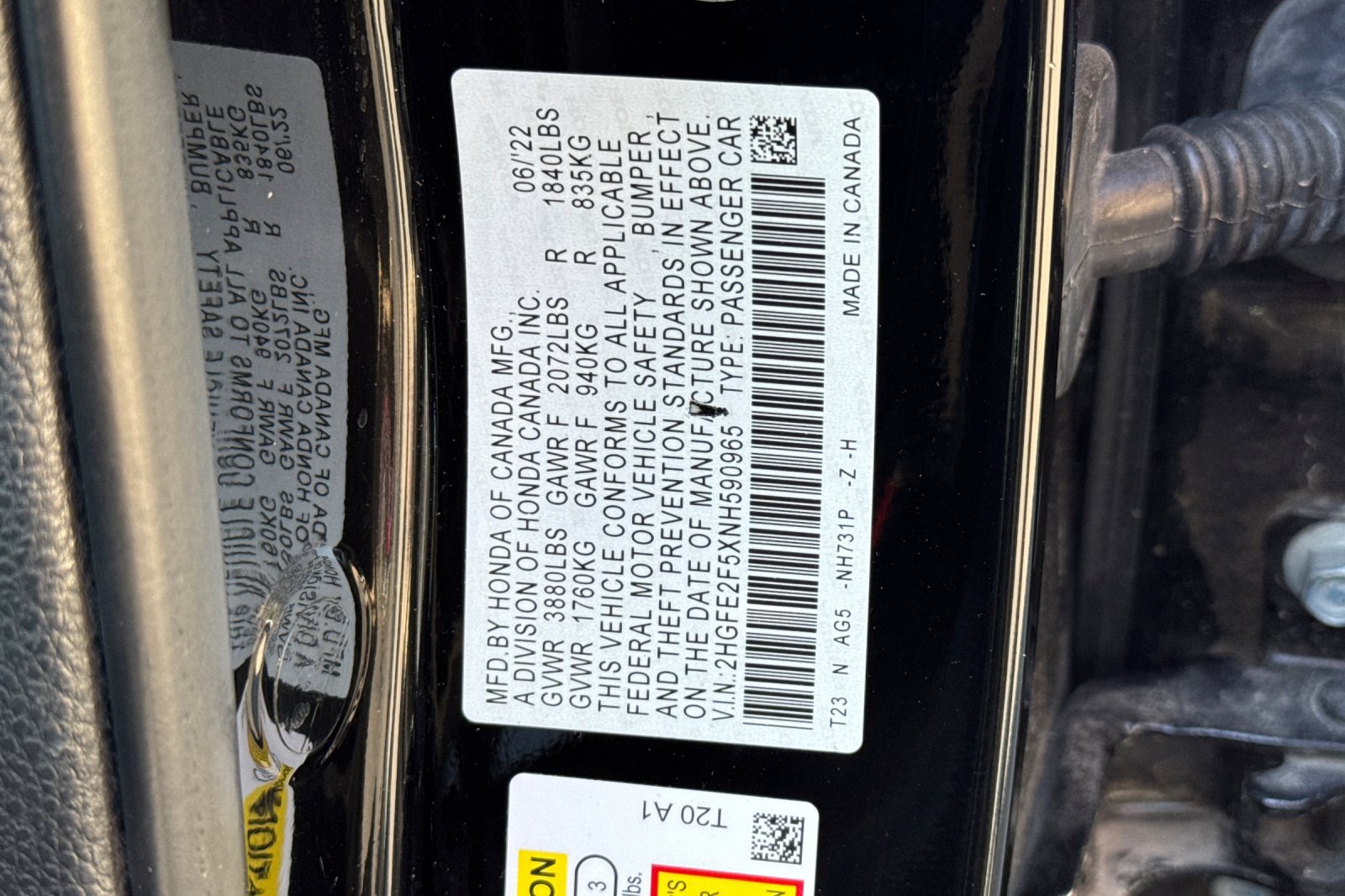 Used 2022 Honda Civic Sport image 28