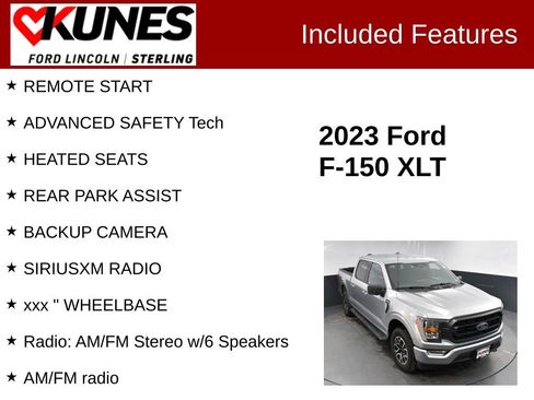 Used 2023 Ford F150 XLT w/ Equipment Group 302A High AWD/4WD image 2