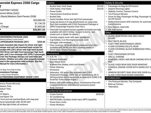 Used 2022 Chevrolet Express 2500 w/ Driver Convenience Package RWD image 5