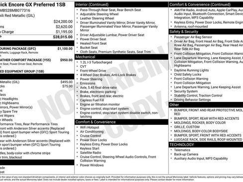 Used 2021 Buick Encore GX Preferred w/ Sport Touring Package FWD image 26
