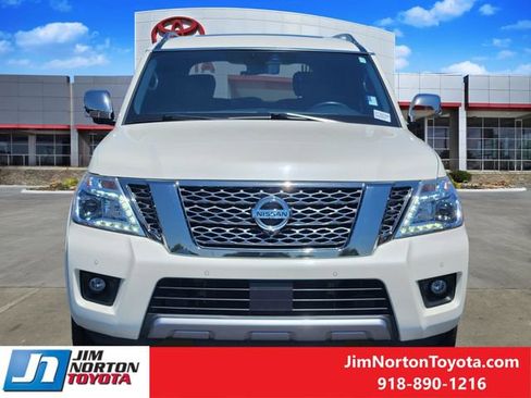 Used 2019 Nissan Armada Platinum w/ Captain's Chairs Package AWD/4WD image 2