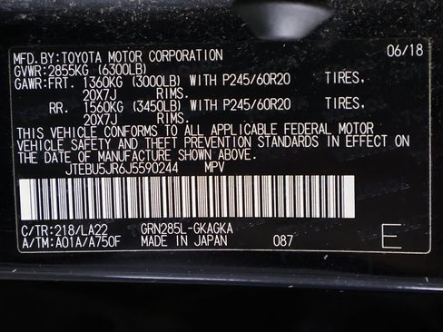 Used 2018 Toyota 4Runner Limited AWD/4WD image 42
