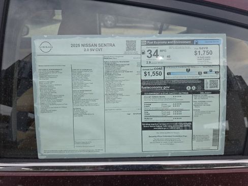 New 2025 Nissan Sentra SV w/ SV Premium Package image 11