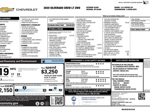 Used 2020 Chevrolet Silverado 1500 LT w/ Texas Edition image 3