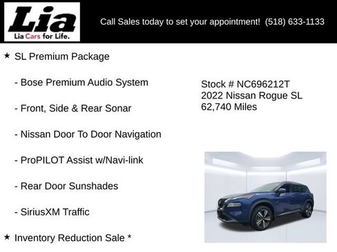 Used 2022 Nissan Rogue SL w/ SL Premium Package AWD/4WD image 6
