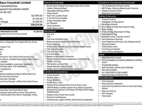 Used 2021 Subaru Crosstrek 2.5i Limited w/ Popular Package #4 image 3