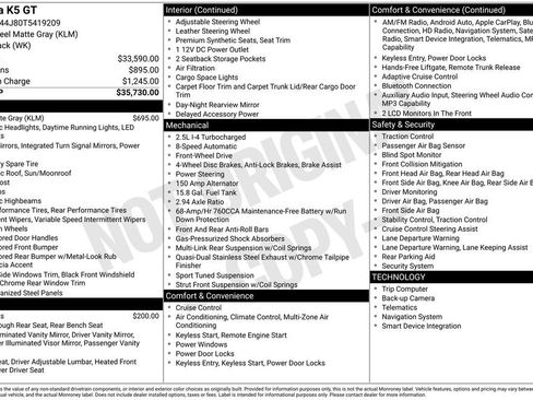Certified 2026 Kia K5 GT FWD image 8